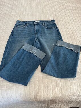 Loft Women's Blue Denim Jeans - Rolled Hem